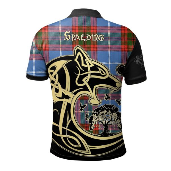 Spalding Tartan Polo Shirt Viking Wolf Online Sale - Image 2