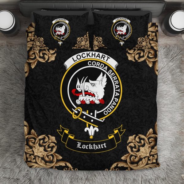 Lockhart Crest Black Bedding Set Online Sale