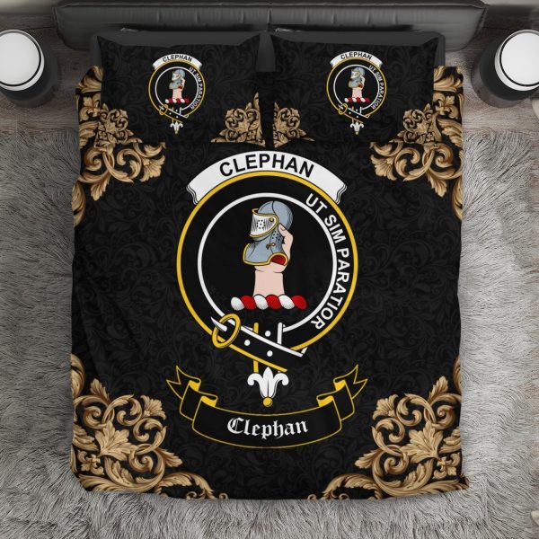 Clephan (or Clephane) Crest Black Bedding Set For Discount