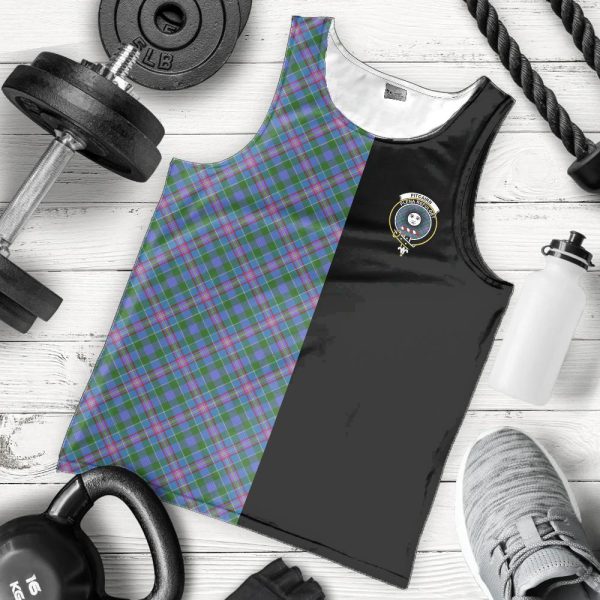 Pitcairn Hunting Tartan Crest Men s Tank Top - Cross Style Sale