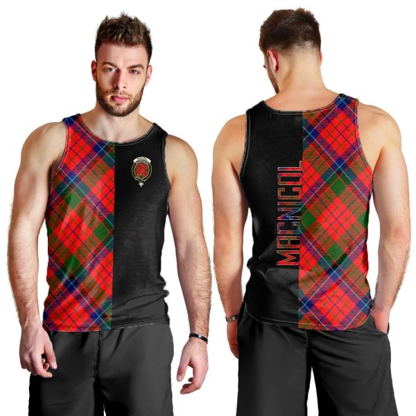 MacNicol of Scorrybreac Tartan Crest Men s Tank Top - Cross Style For Discount - Image 2