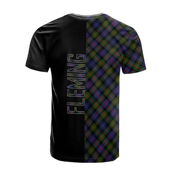 Fleming Tartan T-Shirt Half of Me - Cross Style Online now - Image 2