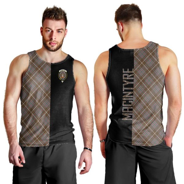 MacIntyre Hunting Weathered Tartan Crest Men s Tank Top - Cross Style Discount - Image 2