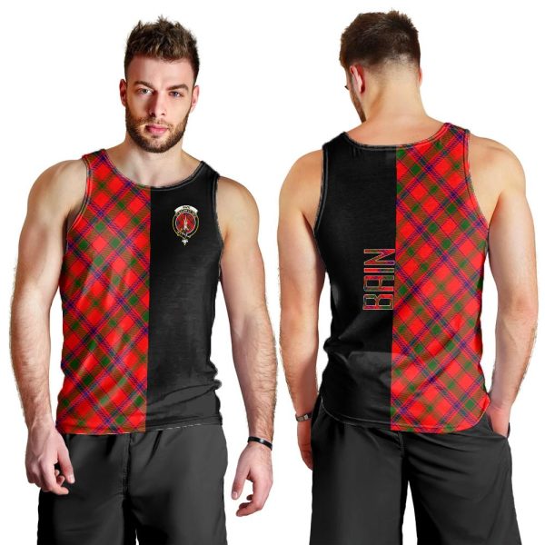 Bain Tartan Crest Men s Tank Top - Cross Style For Cheap - Image 2