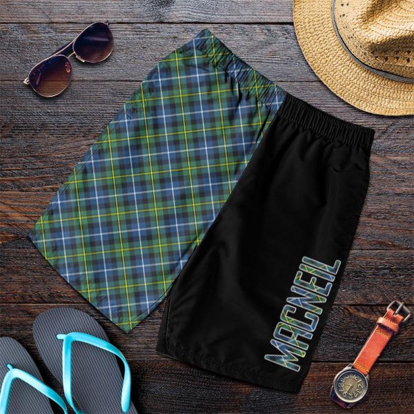 MacNeil of Barra Ancient Tartan Crest Men s Short - Cross Style Online now