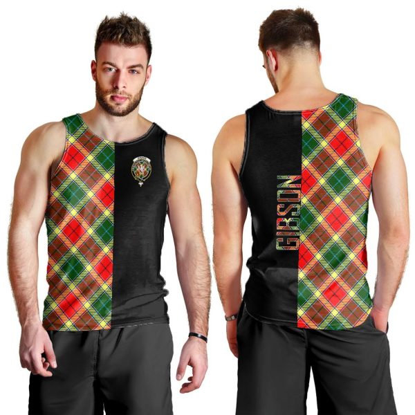 Gibson Tartan Crest Men s Tank Top - Cross Style Online - Image 2