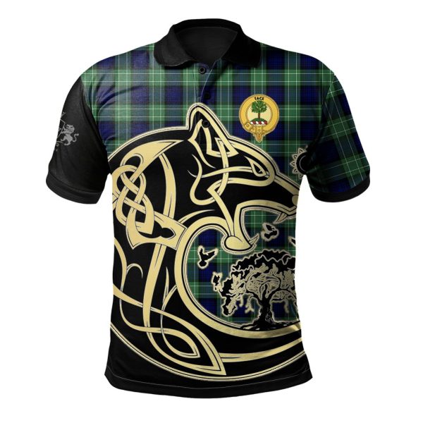 Abercrombie Tartan Polo Shirt Viking Wolf Online Sale