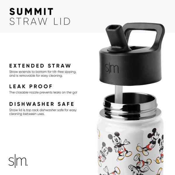 Summit Kids Water Bottle with Straw Lid Discount - Image 2
